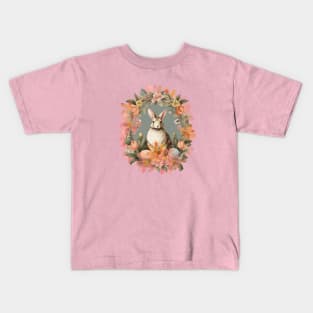 Spring Cute Bunny Cottage Garden Kids T-Shirt